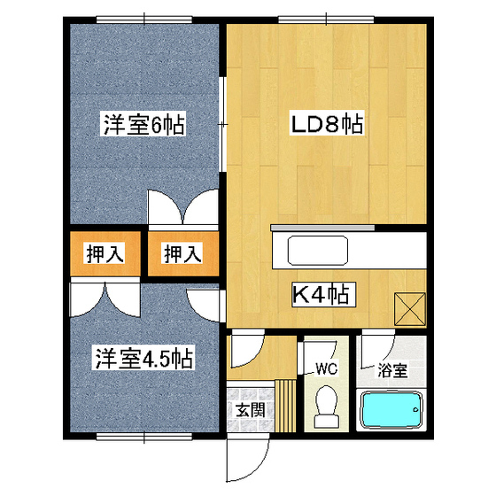 美山ハイツ 間取り