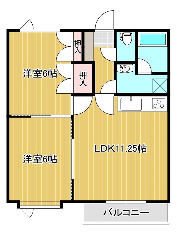 第2ハイツ北美 間取り
