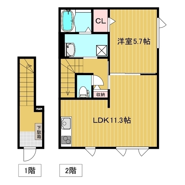 クレールわがや 間取り