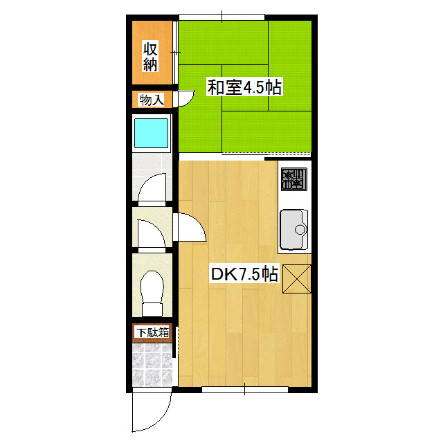 南仲町１号ハイツ 間取り