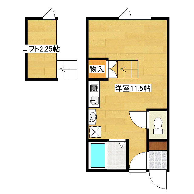 コーポラスキティ 間取り