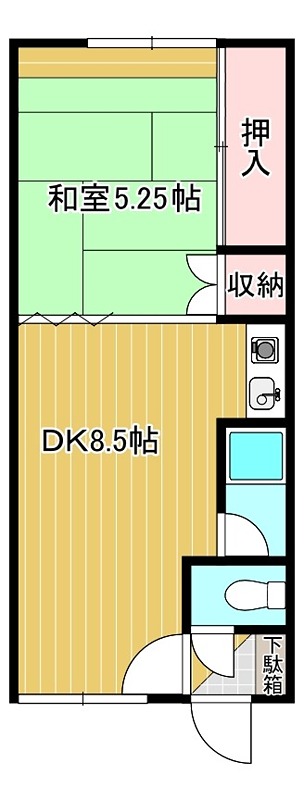 松尾マンション２号棟 間取り