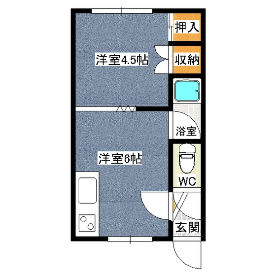 第18日研ハイツ 間取り
