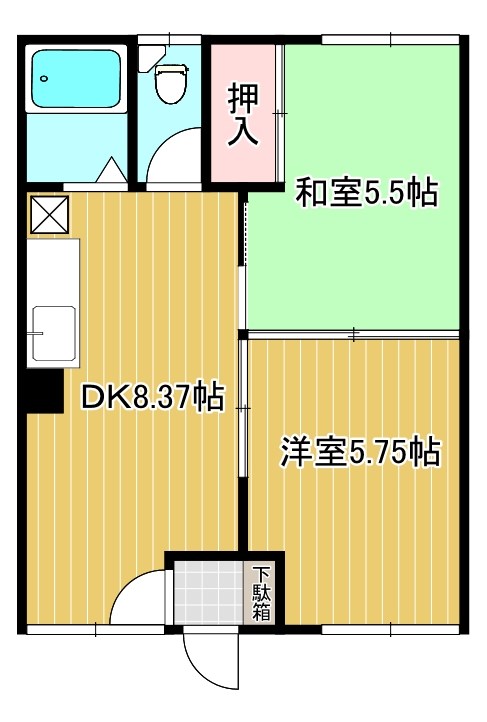 第２コーポ野尻 間取り