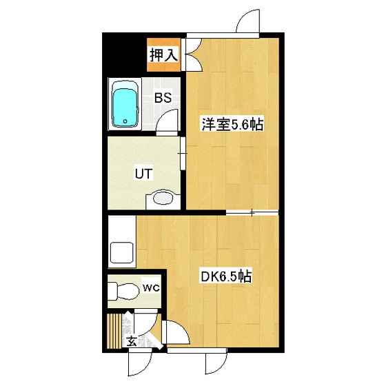 大学ハイツ２ 間取り
