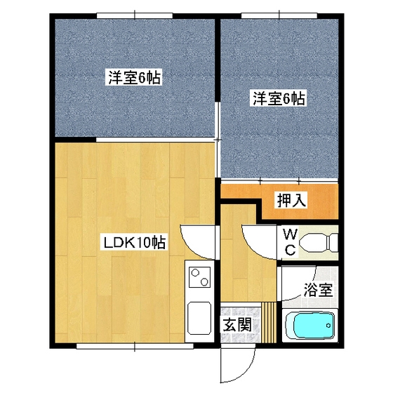 幸陽ハイツ 間取り