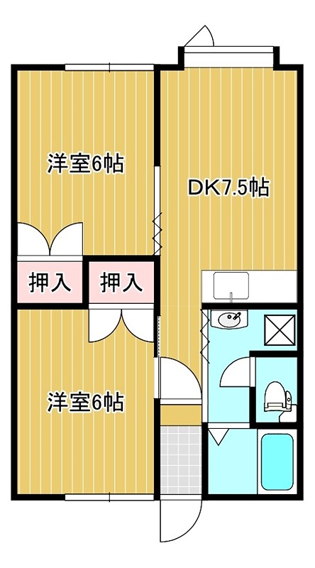 コーポサーフライフ 間取り