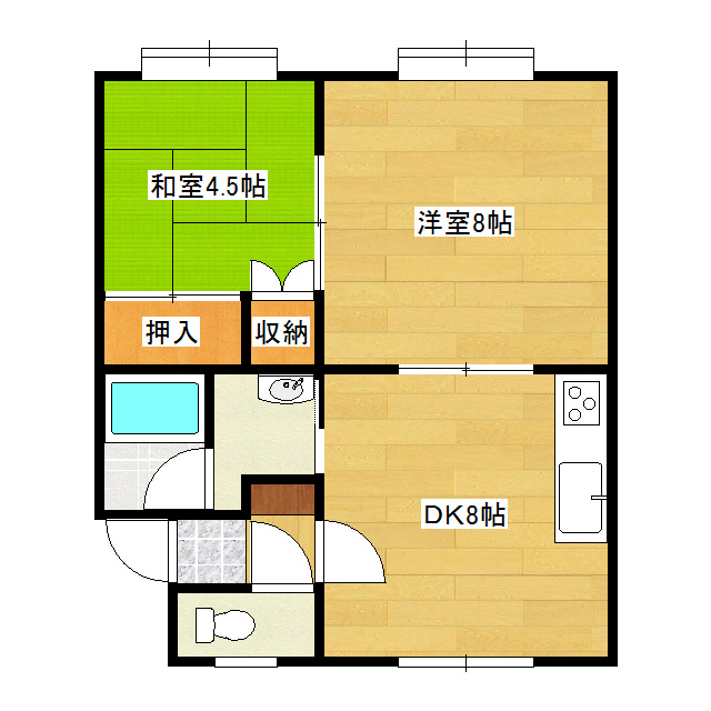 河口マンションＢ 間取り