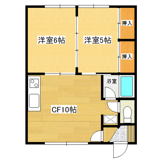 コーポ花Ⅱ 間取り