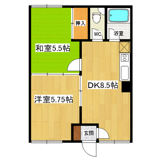 第２コーポ野尻 間取り