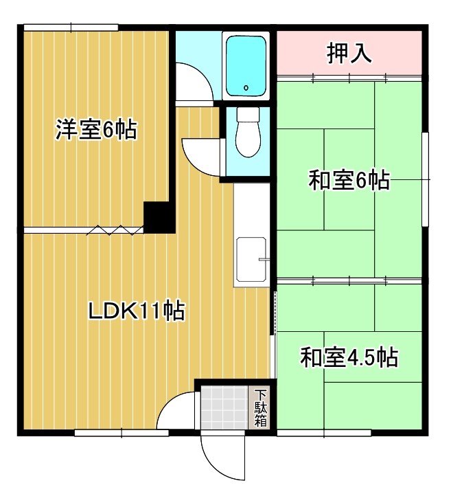 第２コーポ野尻 間取り