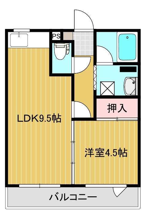 ほのぼのハイツ３ 間取り