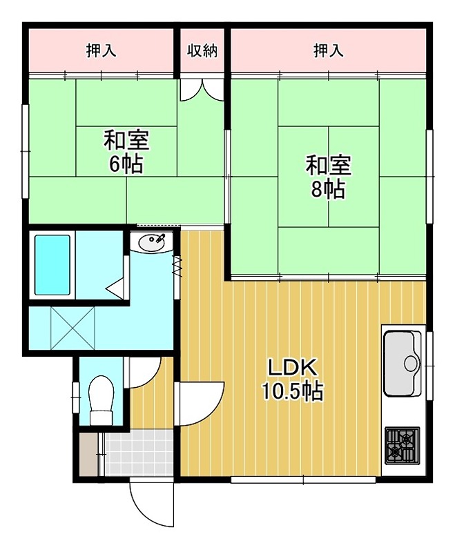 北海道北見市三楽町52番地1 間取り