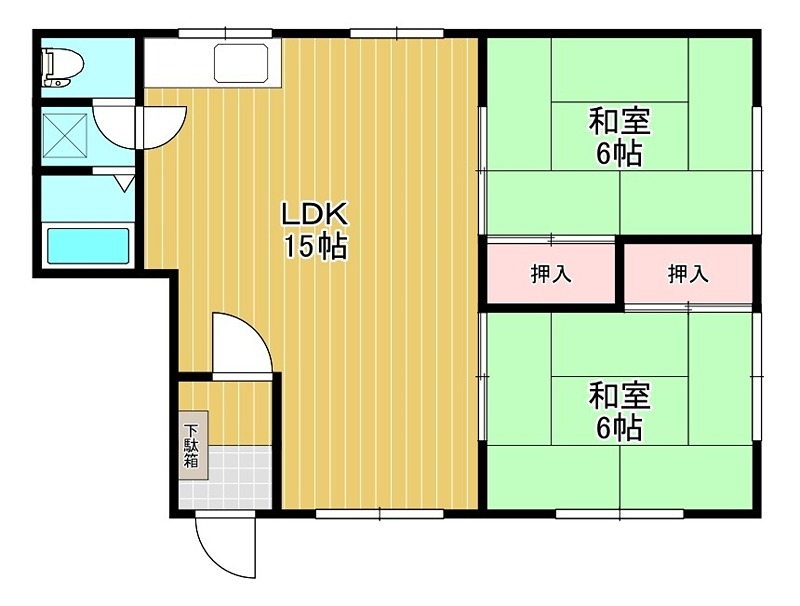 第１三輪コーポ 間取り