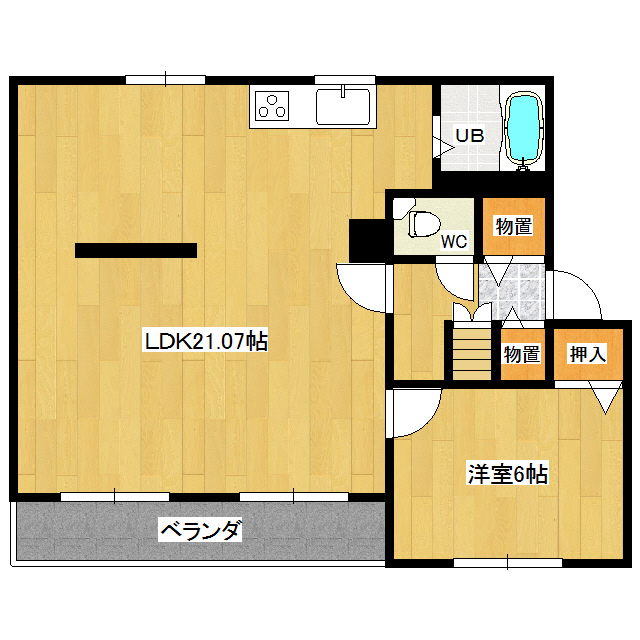 クラージュ春光Ⅲ 間取り