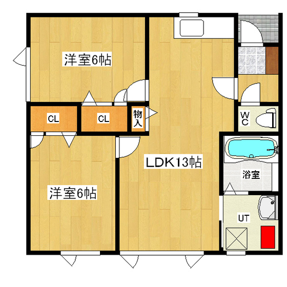 ファミール三輪　Ｏ棟 間取り