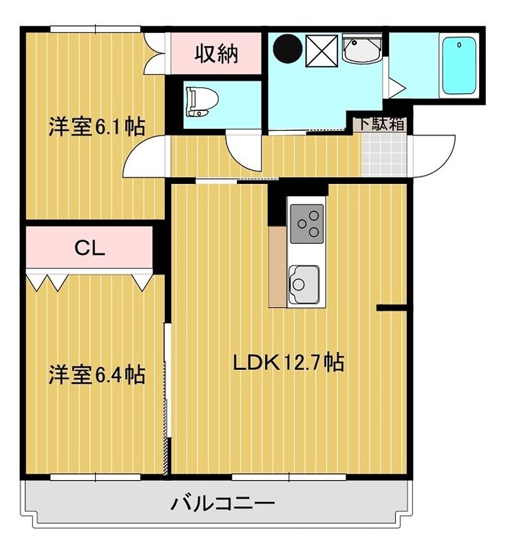 グランソレイユ屯田 間取り