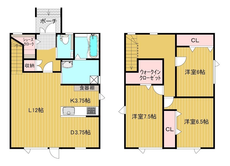北海道北見市とん田東町543番地6 間取り