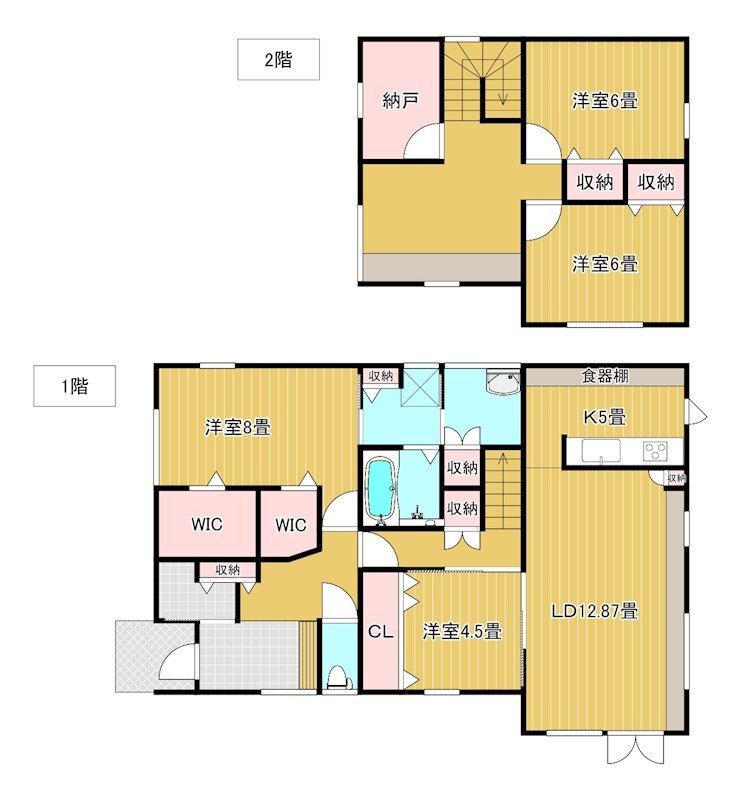 北海道北見市中ノ島町２丁目4番15号  間取り