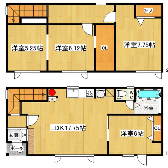 北海道北見市西富町２丁目6-19  間取り