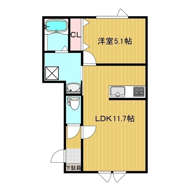 クレアコート三輪 間取り