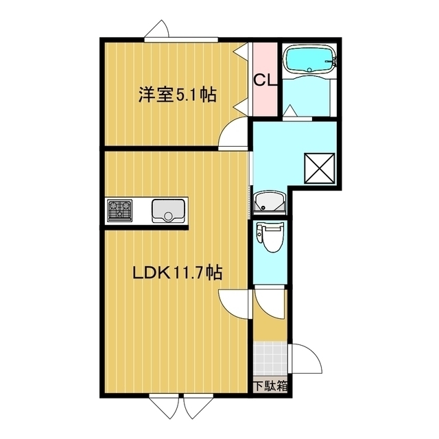 クレアコート三輪 間取り