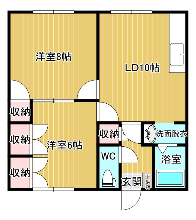 アパートメントテラモトⅡ 間取り