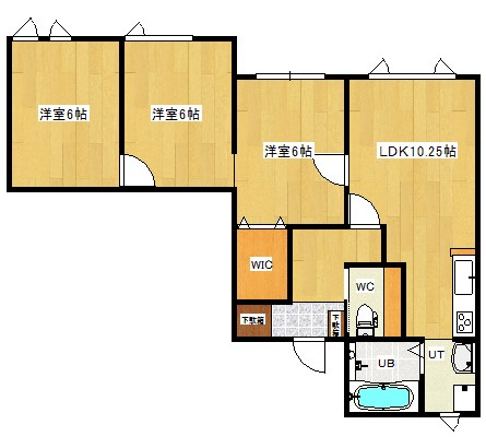 北海道北見市東相内町324番地1 間取り
