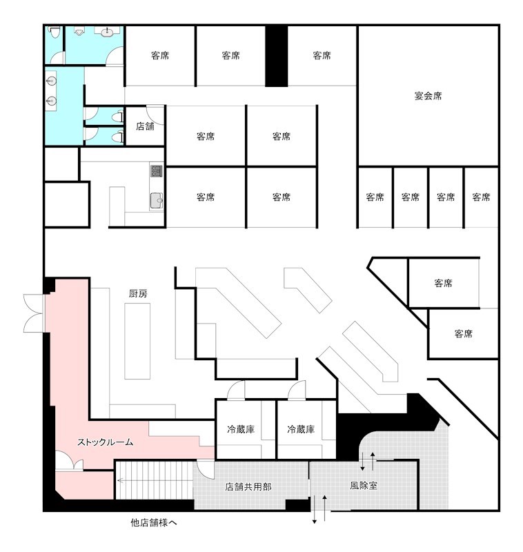西富町1丁目1-7複合店舗 間取り