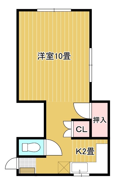 大黒谷ハイツ 間取り