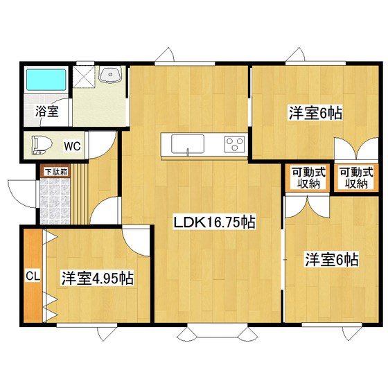 稲美100番地143貸家2 間取り