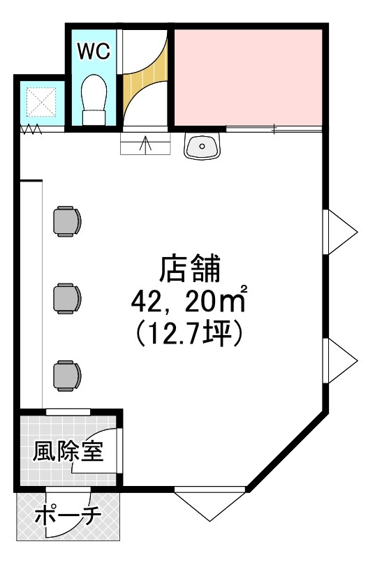 稲美９０番地６５店舗 間取り