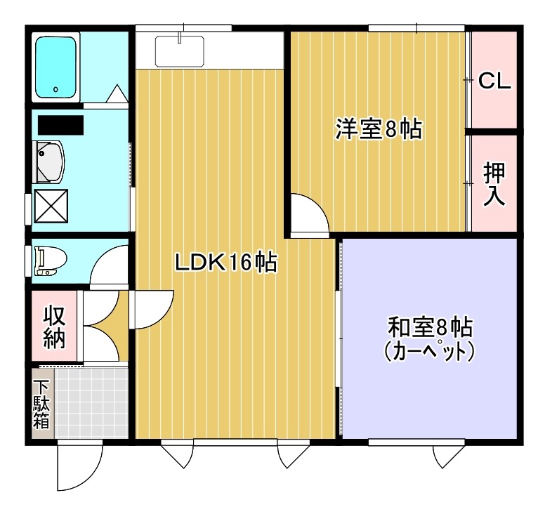北海道北見市美山町東３丁目70-68 間取り