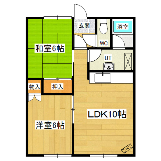 宅建ハイツ仲町（美幌町） 間取り