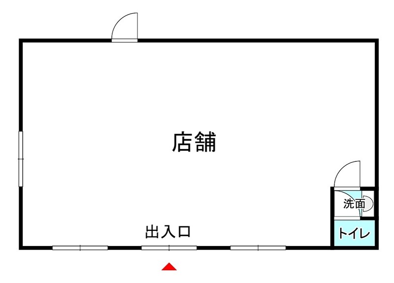中央三輪２丁目３１７－３店舗 間取り