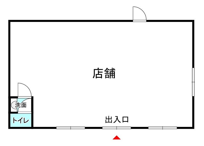 中央三輪２丁目３１７－３店舗 間取り