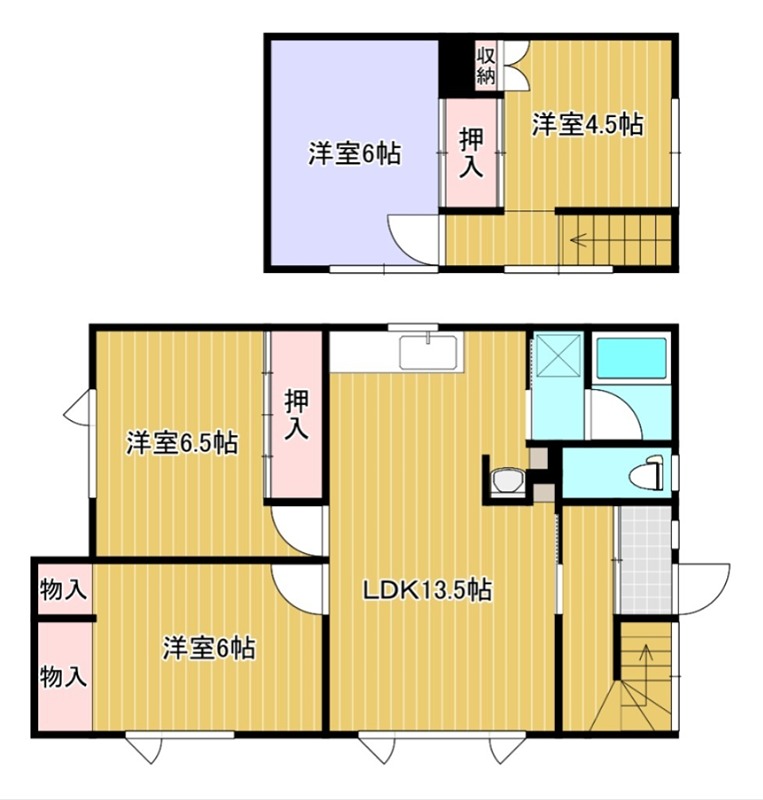 北海道北見市美芳町３丁目4番7号 間取り