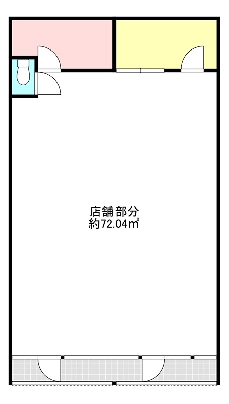 北４条東４丁目店舗 間取り