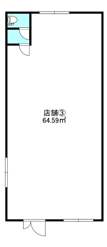 中央三輪２丁目３１７－３店舗 間取り