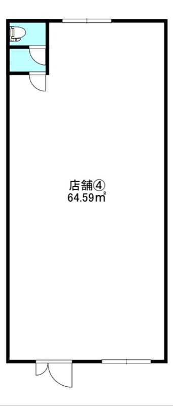 中央三輪２丁目３１７－３店舗 間取り