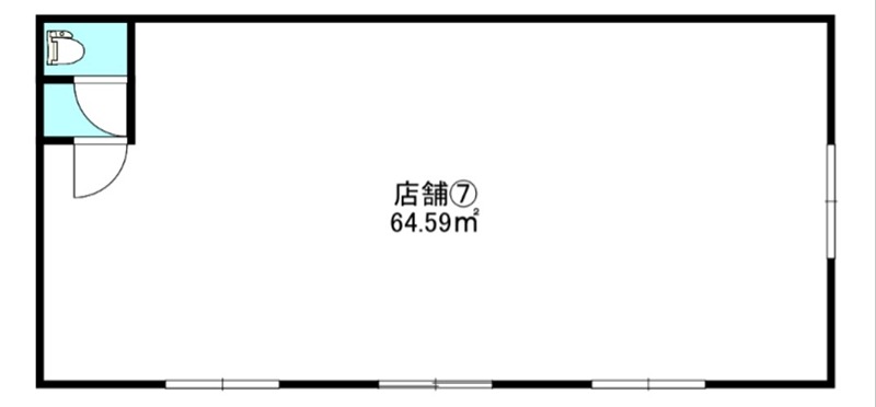 中央三輪２丁目３１７－３店舗 間取り