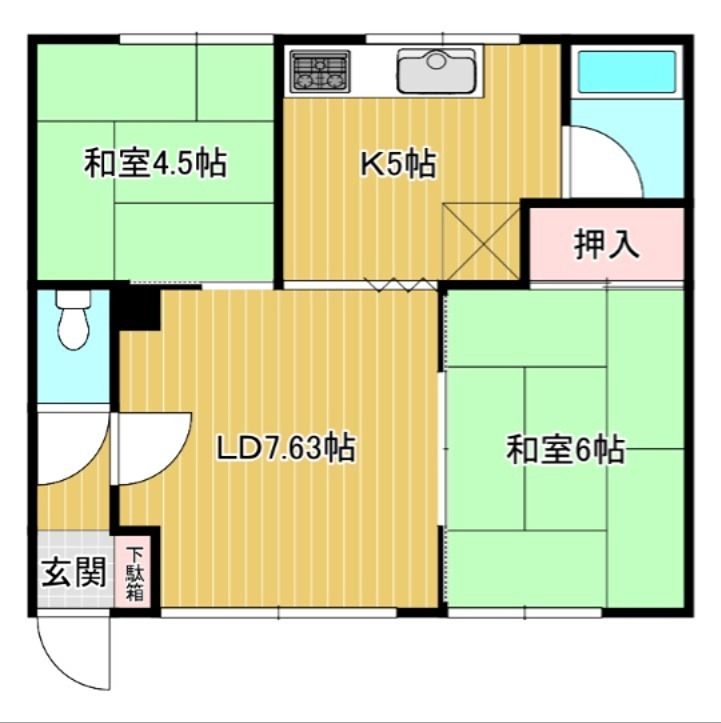 コーポ西町 間取り