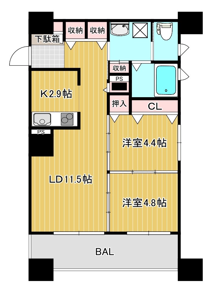 mottoたくま宿 間取り