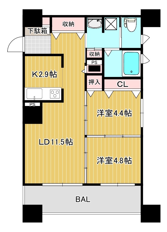 mottoたくま宿 間取り