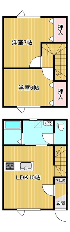 北海道北見市西富町２丁目2番9号 間取り