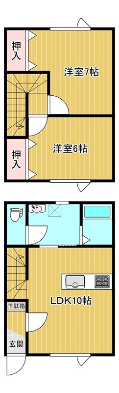 北海道北見市西富町２丁目2番9号 間取り