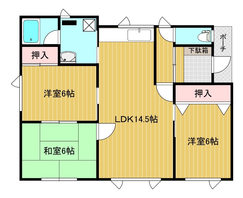 北海道北見市大正64-8 間取り