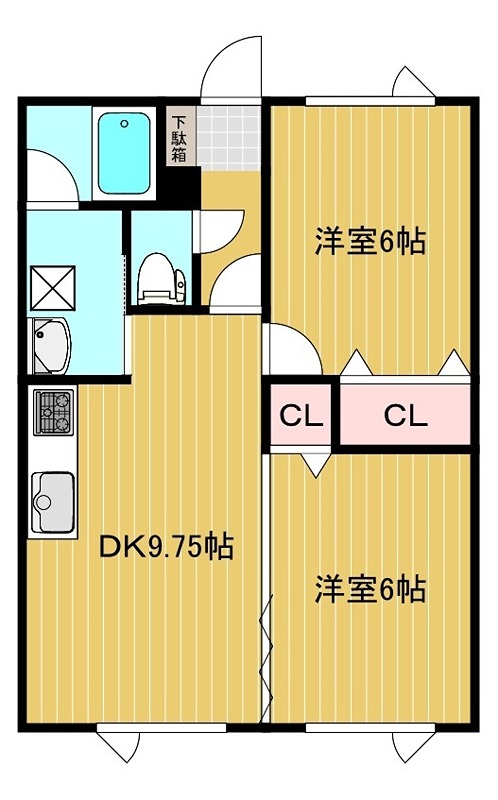 アプリコットあおばA 間取り