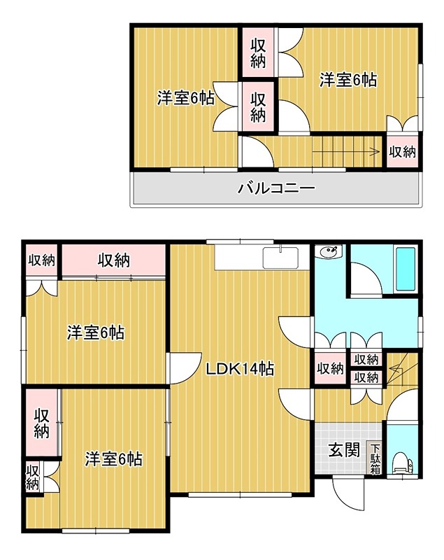 北海道北見市緑ケ丘６丁目11-8 間取り