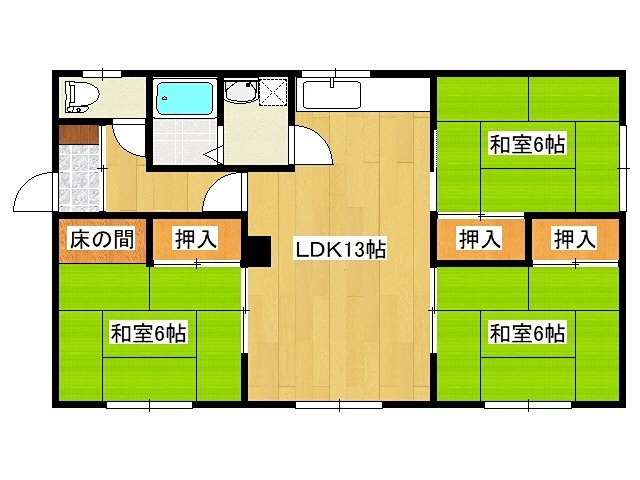 北海道北見市末広町366-35 間取り